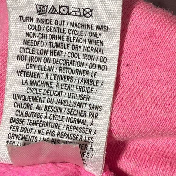 PINK 1/2 Zip Oversize Sweatshirt - Picture 5 of 6